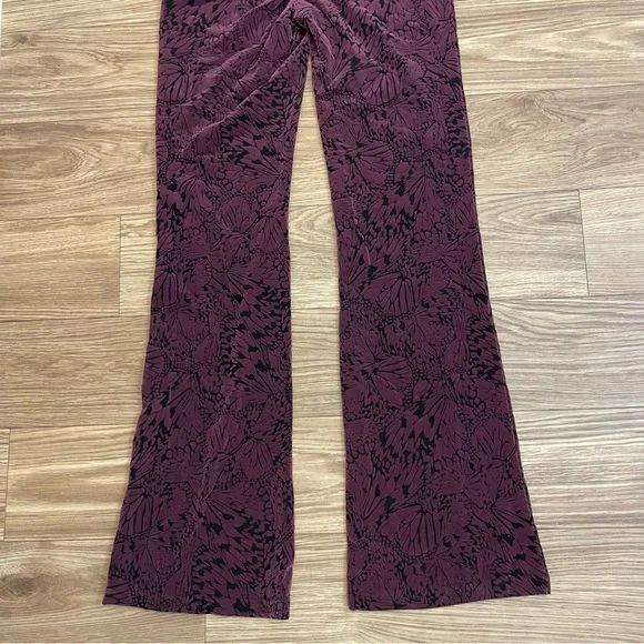 Outcast Clothing Jett Purple Butterfly Burnout Velour Sexy Jumpsuit - Picture 13 of 13